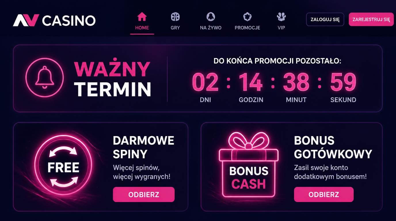 Ilustracja przedstawiająca zegar z bonusami i darmowymi spinami.